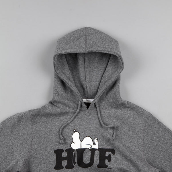 HUF x Snoopy Hooded Sweatshirt Grey Heather Flatspot