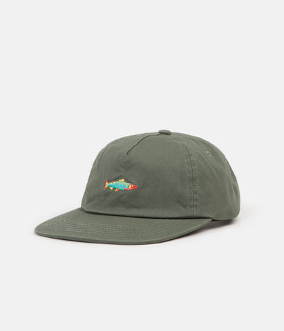 Mollusk Hot Salmon Polo Cap - Mash Green | Flatspot