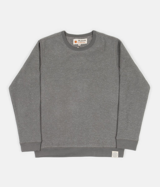 Mollusk Wave Patch Crewneck Sweatshirt - Cloud Grey