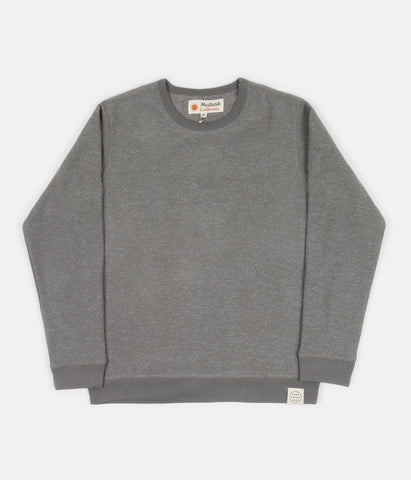 Mollusk Wave Patch Crewneck Sweatshirt - Cloud Grey | Flatspot