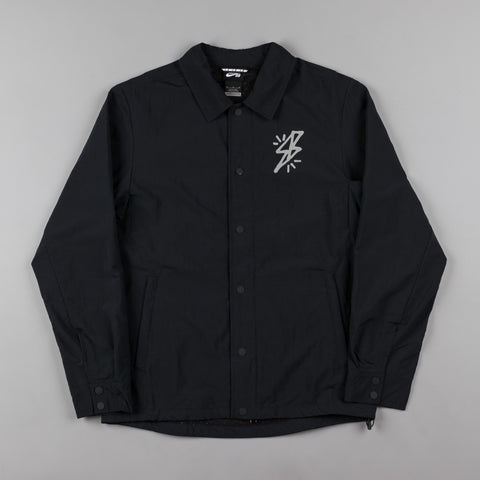 Nike SB Bolt Coaches Jacket - Black / Reflective Silver | Flatspot