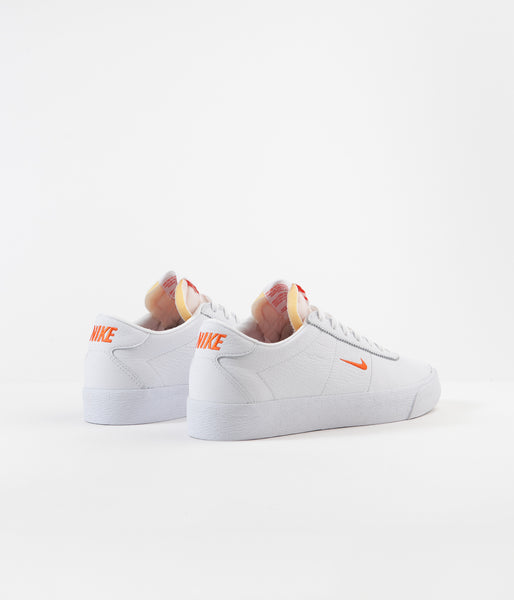 Nike SB Bruin Ultra Shoes White Team Orange White Gum Light Br Flatspot