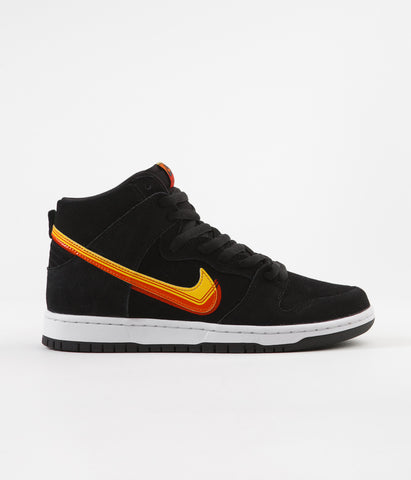 Nike SB Dunk High Pro Shoes - Black / University Gold - Team Orange |  Flatspot