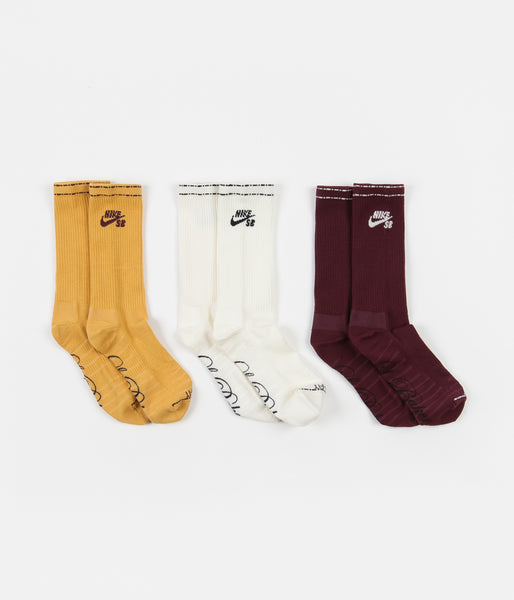 Burgundy nike socks hotsell