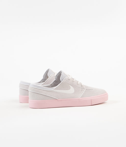 Nike sb janoski grey & bubblegum best sale pink suede skate shoes