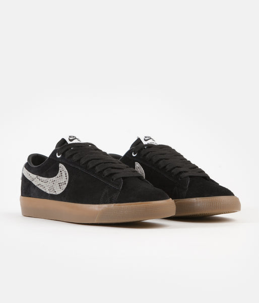 Nike SB x Wacko Maria Blazer Low GT QS Shoes - Black / Light Bone - White -  Gum Medium Brown