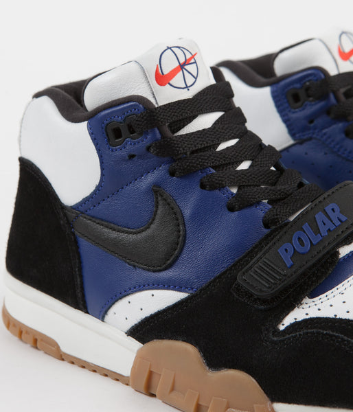 Nike SB x Polar Air Trainer I Shoes - Black / Black / Deep Royal Blue