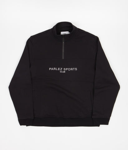 Parlez Endurance 1 4 Zip Sweatshirt Black Flatspot