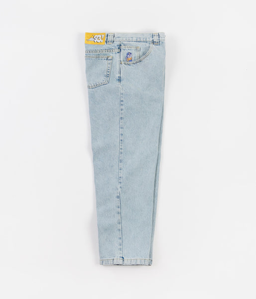 Polar 93 Denim Jeans - Light Blue / Yellow | Flatspot