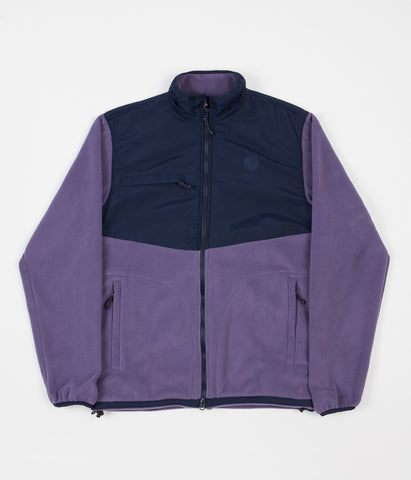 Polar Halberg Fleece Jacket - Lilac / Navy | Flatspot