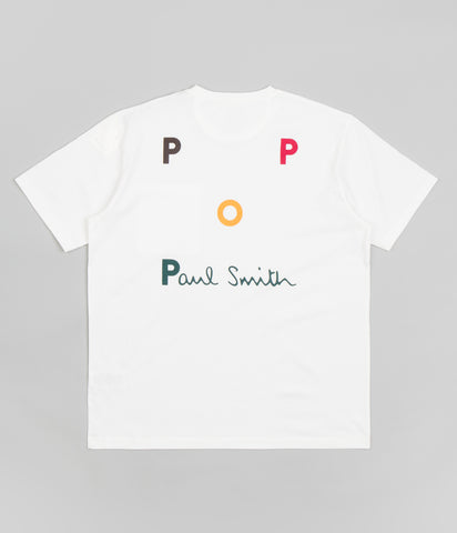 Pop Trading Company x Paul Smith Embroidered Logo T-Shirt Mock 