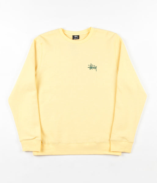 Light yellow crewneck outlet sweatshirt