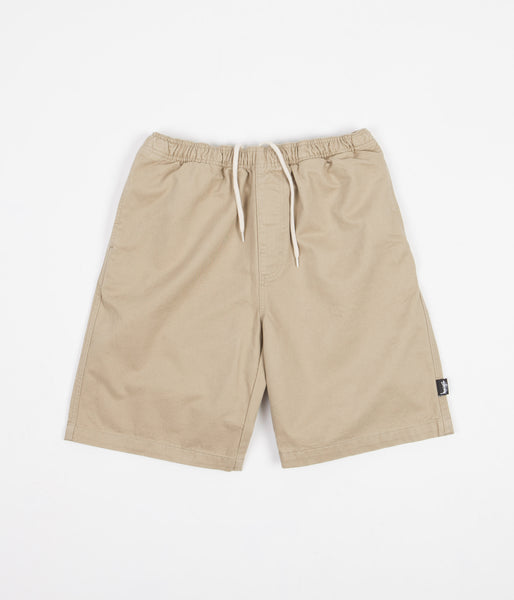 Stussy Brushed Beach Shorts Khaki Flatspot