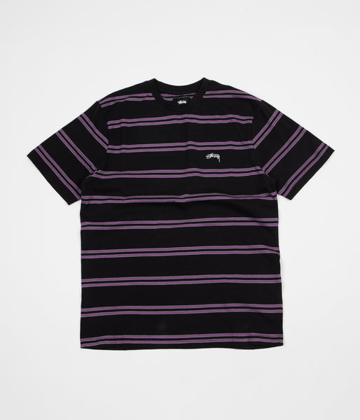 Stussy double discount stripe v neck