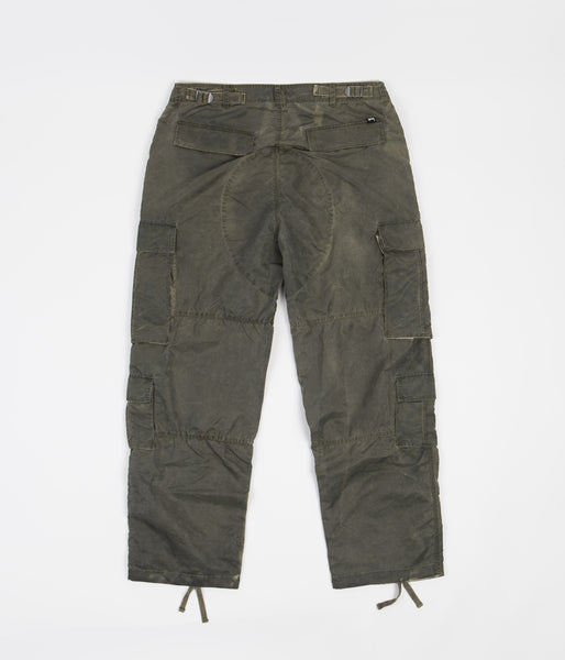 Stussy Dyed Nylon Suplus Cargo Pants - Olive