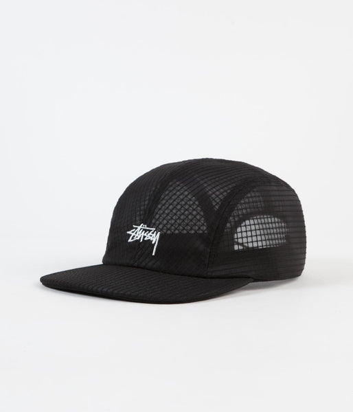 Stussy Grid Mesh Warm Up Cap - Black