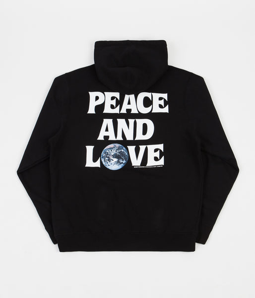 Stussy peace and love hoodie green sale