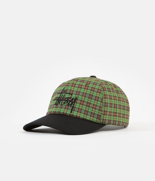 Stussy Plaid 2-Tone Low Pro Cap - Green