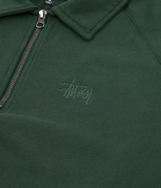 Stussy Polo Zip Fleece - Green