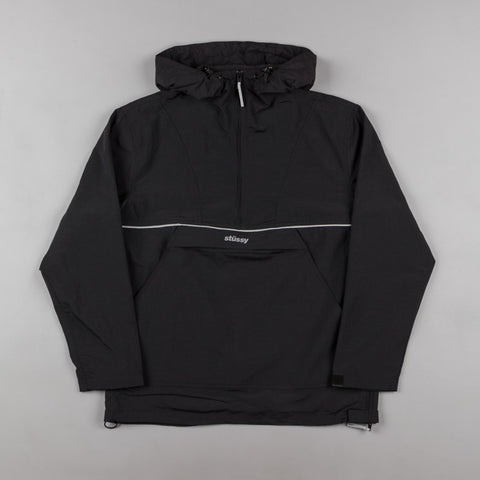 Stussy Reflective Sports Pullover Jacket - Black | Flatspot