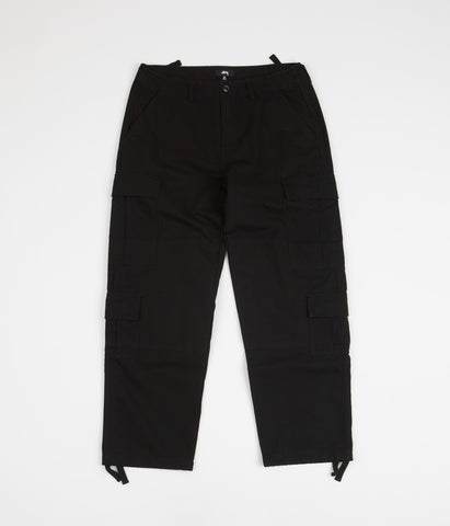 Stussy Ripstop Surplus Cargo Pants - Black | Flatspot