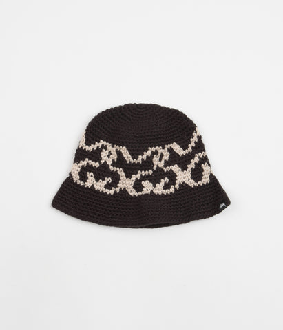 Stussy SS Knit Bucket Hat - Black | Flatspot