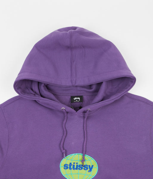 Stussy global applique hoodie sale