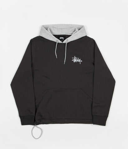 Stussy Two Tone Hoodie - Black | Flatspot