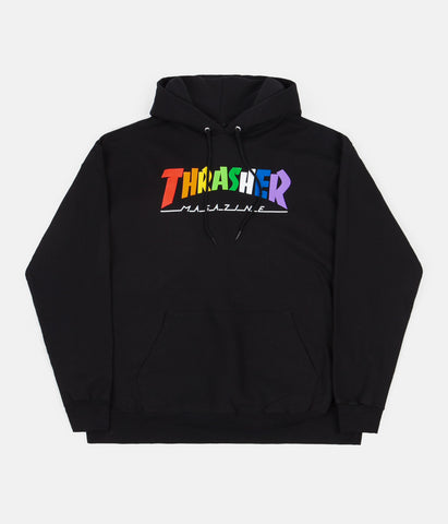 Black rainbow hoodie sale