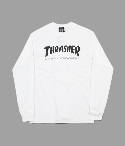 Thrasher Skate Mag Long Sleeve T Shirt White Flatspot