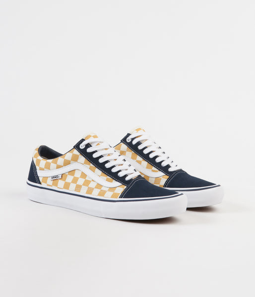 Vans old skool clearance checkerboard black and yellow