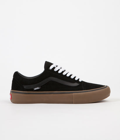 Vans old skool hotsell pro black gum sole