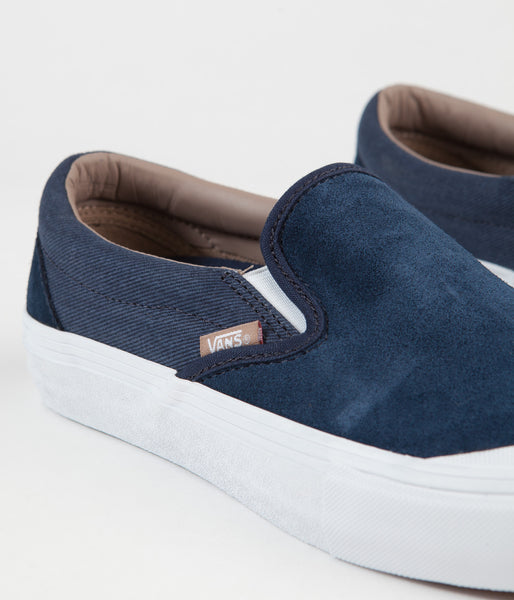 Vans slip on on sale pro dress blue