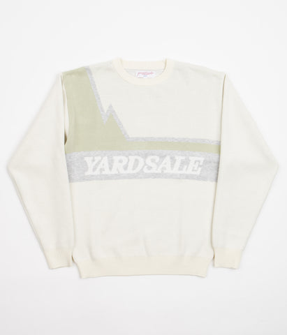 Off - Yardsale Mountain Knitted Sweatshirt - White / Green