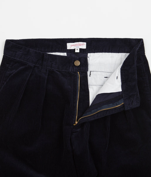 Yardsale Phantasy Courduroy Slack Pants | Navy - Make a fashion