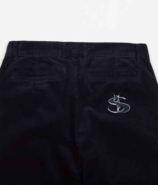 Yardsale Phantasy Courduroy Slack Pants | Navy - Make a fashion