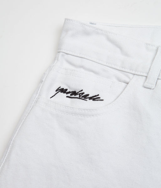 WpadcShops - Yardsale Phantasy Jeans | White - pleated checked