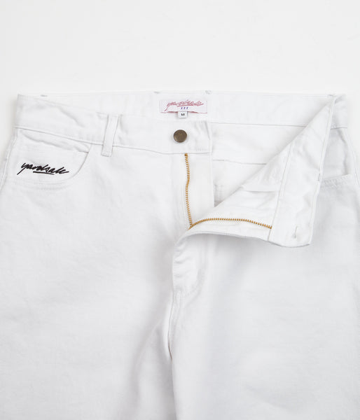 Yardsale Phantasy Jeans | White - pleated checked pants - Off