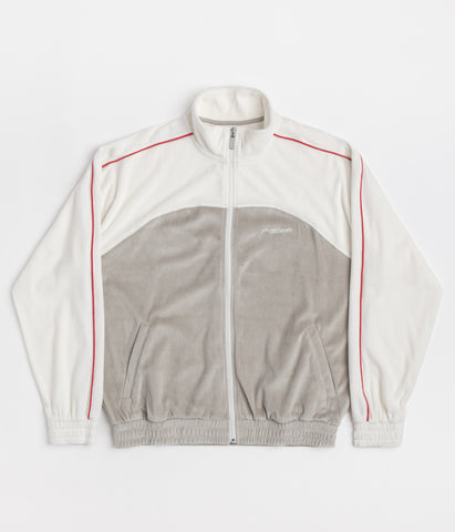 Yardsale Velour Track Jacket Icon | Cream - BioenergylistsShops