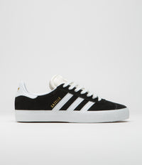 Adidas Gazelle Adv Shoes - Core Black / White / Gold Metallic