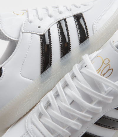 Adidas x Dill Samba Patent Shoes - FTWR White / Core Black / Gold Metallic