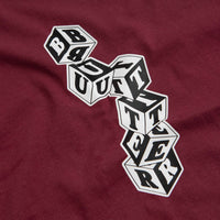 Butter Goods Cubes T-Shirt - Burgundy thumbnail