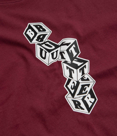 Butter Goods Cubes T-Shirt - Burgundy