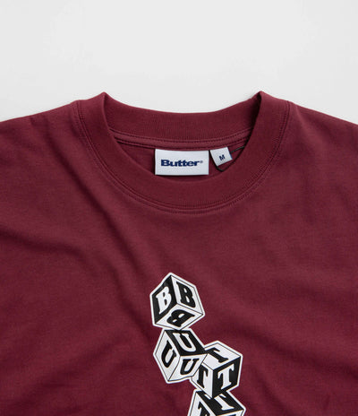 Butter Goods Cubes T-Shirt - Burgundy