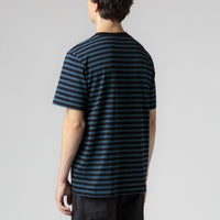 Carhartt Seidler Pocket T-Shirt - Seidler Stripe / Squid / Black thumbnail