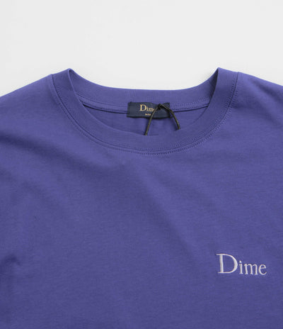 Dime Classic Small Logo T-Shirt - Indigo