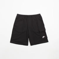 Nike Club Terry Cargo Shorts - Black / Black / White thumbnail