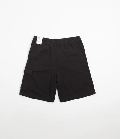 Nike Club Terry Cargo Shorts - Black / Black / White