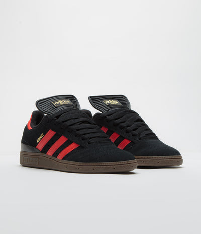 Adidas Busenitz Shoes - Core Black / Red / Gum5