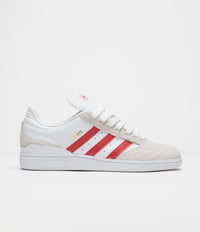 Adidas Busenitz Shoes - FTWR White / Better Scarlet / Gold Metallic